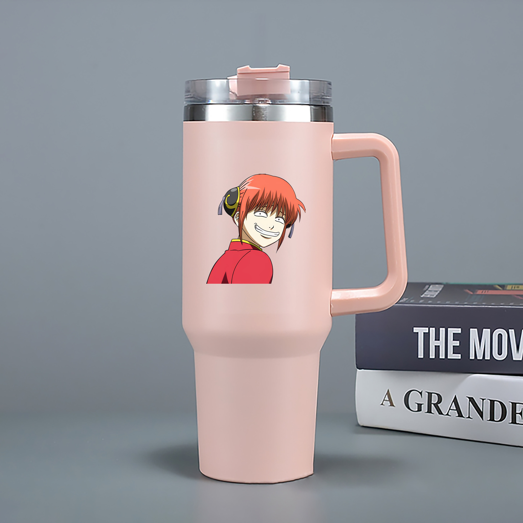 （画像用） ぎんたま 坂田銀時（さかたぎんとき） 神楽 志村新八（しむら しんぱち） GINTAMA Sakata Gintoki Kagura Shimura Shinpachi 1200mL車用タンブラー（カラープリント）